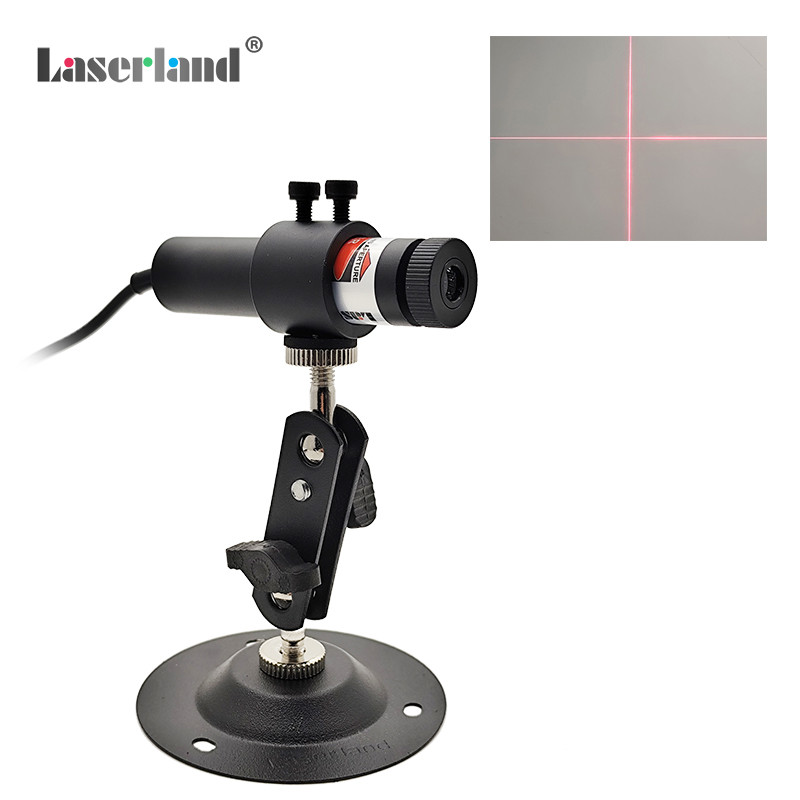 18mm 650nm 100mW Red Cross Focusable Laser Module Marker for Alignment Location