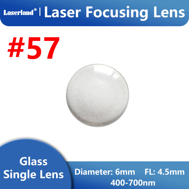 6mm FL4.5mm Laser Aspherical Focal Lens Glass Lens 400-700nm #57