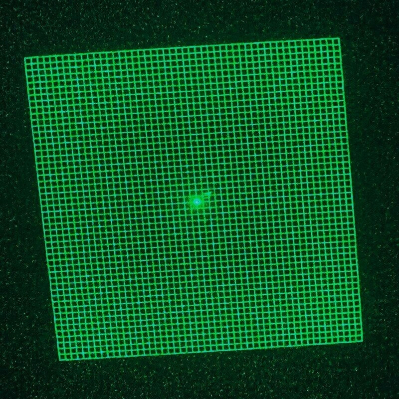 12*35 510nm 10mW 50*50 Green Light Grid Grating Laser Module