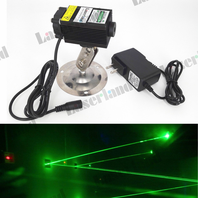 3355 532nm 80mW-100mW Green Dot Laser Module with Fan Adapter 12VDC