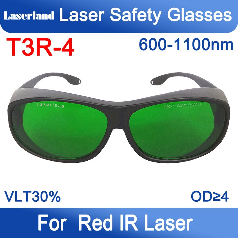 T-3r 600nm 660nm 808nm 980nm 1064nm OD8+ Laser Protective Goggles