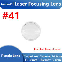 Fat Beam Laser Plastic Laser Focusing Lens Diameter 14.8mm FL35mm