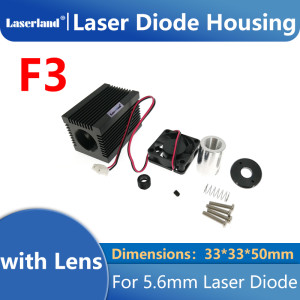 3350 Focusable Housing for 5.6mm 9.0mm Laser Diode Module with Fan